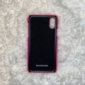 pink balenciaga phone case